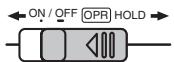 PANASONIC RR-XS400E-S - Turning the Power ON/OFF/Hold function - 1