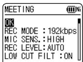 PANASONIC RR-XS400E-S - Changing recording scene settings - 2
