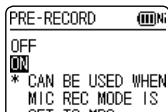 PANASONIC RR XS400 - To set the past recording to ON: - 2
