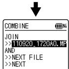 PANASONIC RR XS400 - Editing: Combining files - 2