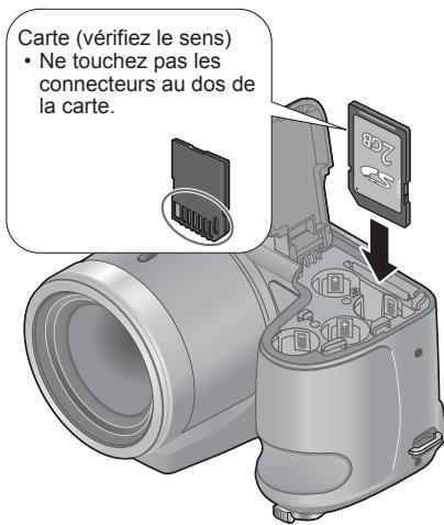 PANASONIC LUMIX DMC-LZ30 - Insérez la carte à fond - 1