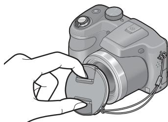 PANASONIC LUMIX DMC-LZ30 - Fixez le capuchon d'objectif - 1