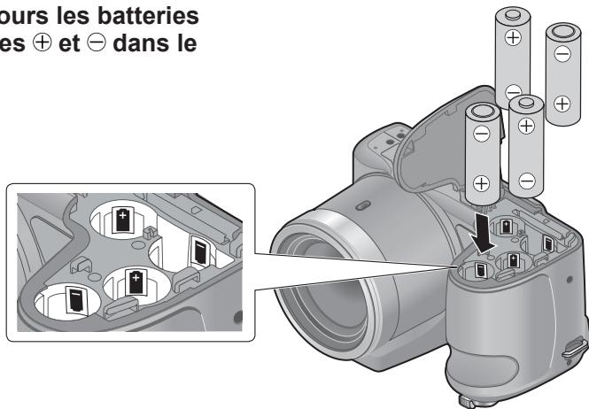 PANASONIC LUMIX DMC-LZ30 - Insérer et retirer les batteries - 2