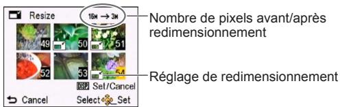 PANASONIC LUMIX DMC-LZ30 - Utiliser le menu [lecture] - 2