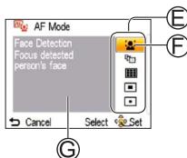 PANASONIC LUMIX DMC-LZ30 - Appuyez sur ▲▼ pour sélectionner un réglage, puis appuyez sur [menu/set] - 1