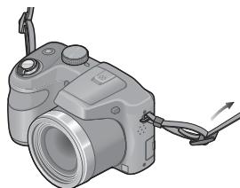 PANASONIC LUMIX DMC-LZ30 - Tirez l'autre côté de la dragonne puis vérifie qu'elle tient bien - 3