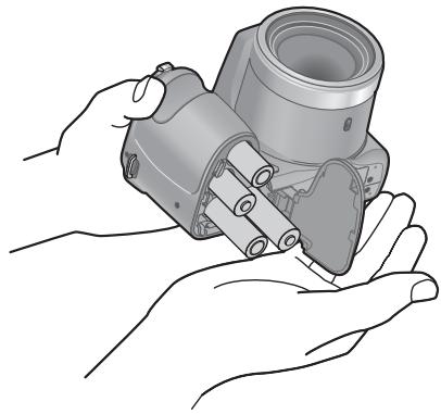PANASONIC LUMIX DMC-LZ30 - Pour retirer les batteries - 1