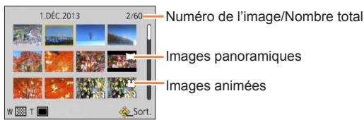 PANASONIC LUMIX DMC-TZ40 - Afficher une liste d'images : « lecture multiple - 1