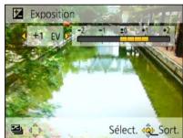 PANASONIC LUMIX DMC-TZ40 - Utilisez la touche de curseur pour sélectionner une valeur, puis appuyez sur [menu/set] - 1