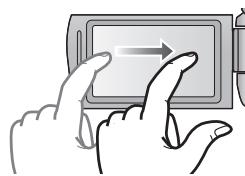 PANASONIC HC-V720 - Glisser en touchant - 1