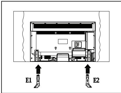 PANASONIC TX-40C320E - Fixation du piédestal - 1
