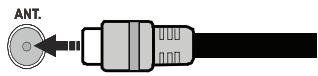 PANASONIC TX-40C320E - Branchement de l'antenne - 1