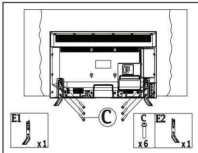 PANASONIC TX-40C320E - Fixation du piédestal - 2