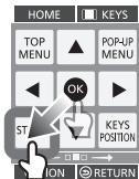 PANASONIC DMP-BD79 - Att använda KEYS-skärmen - 2