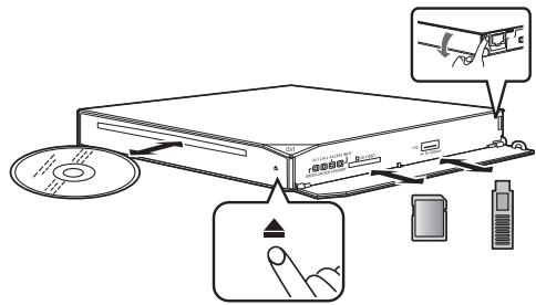 PANASONIC DMP-BD79 - Inserting or removing media - 1