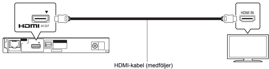PANASONIC DMP-BD79EFK - STEG 2 : Att ansluta en TV - 1