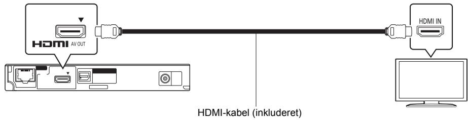 PANASONIC DMP-BD79EFK - TRIN 2 : Tilslutting til et fjernsyn - 1