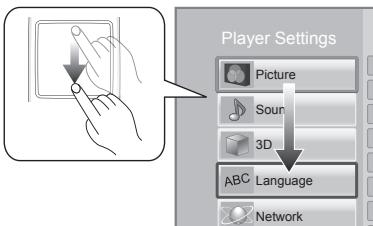 PANASONIC DMP-BD79EFK - Move the highlight or the pointer - 2