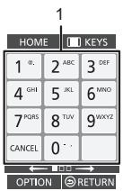 PANASONIC DMP-BD79EFK - Att använda KEYS-skärmen - 3