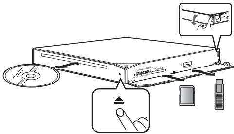 PANASONIC DMPBD75 - Hordozó behelyezése   vagy eltávolítása - 1
