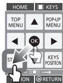 PANASONIC DMPBD75 - Using the KEYS screen - 2