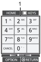 PANASONIC DMPBD75 - Soorten KEYS-schermen - 1