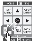 PANASONIC DMPBD75 - A KEYS képernyő használata - 2