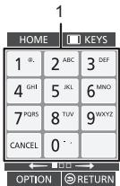 PANASONIC DMPBD75 - A KEYS képernyǒ típusai - 1