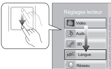PANASONIC DMPBD75 - Déplacez le surlignage ou le pointeur - 1