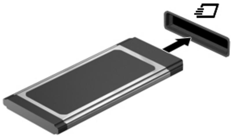 HP MINI 200-4200SF (B3R43EA) - Insertion d'une carte expresscard - 3