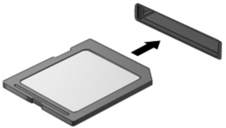HP MINI 200-4200SF (B3R43EA) - Insertion d'une carte numérique - 1