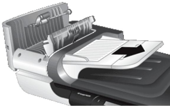HP SCANJET N6350 - Suppression d'un bourrage papier dans le bac d'alimentation automatique - 2