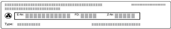 SIEMENS BF634LGS1 - E-Nummer und FD-Nummer - 1