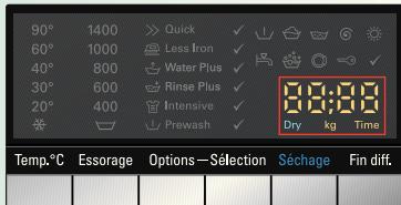 SIEMENS WD14H461FF - Informations affichées - 1