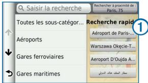 GARMIN NUVI 3590LMT - Recherche dans une catégorie - 1
