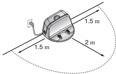 LG HOM-BOT3.0 VR1227R - Méthode d'installation de la base de chargement - 1