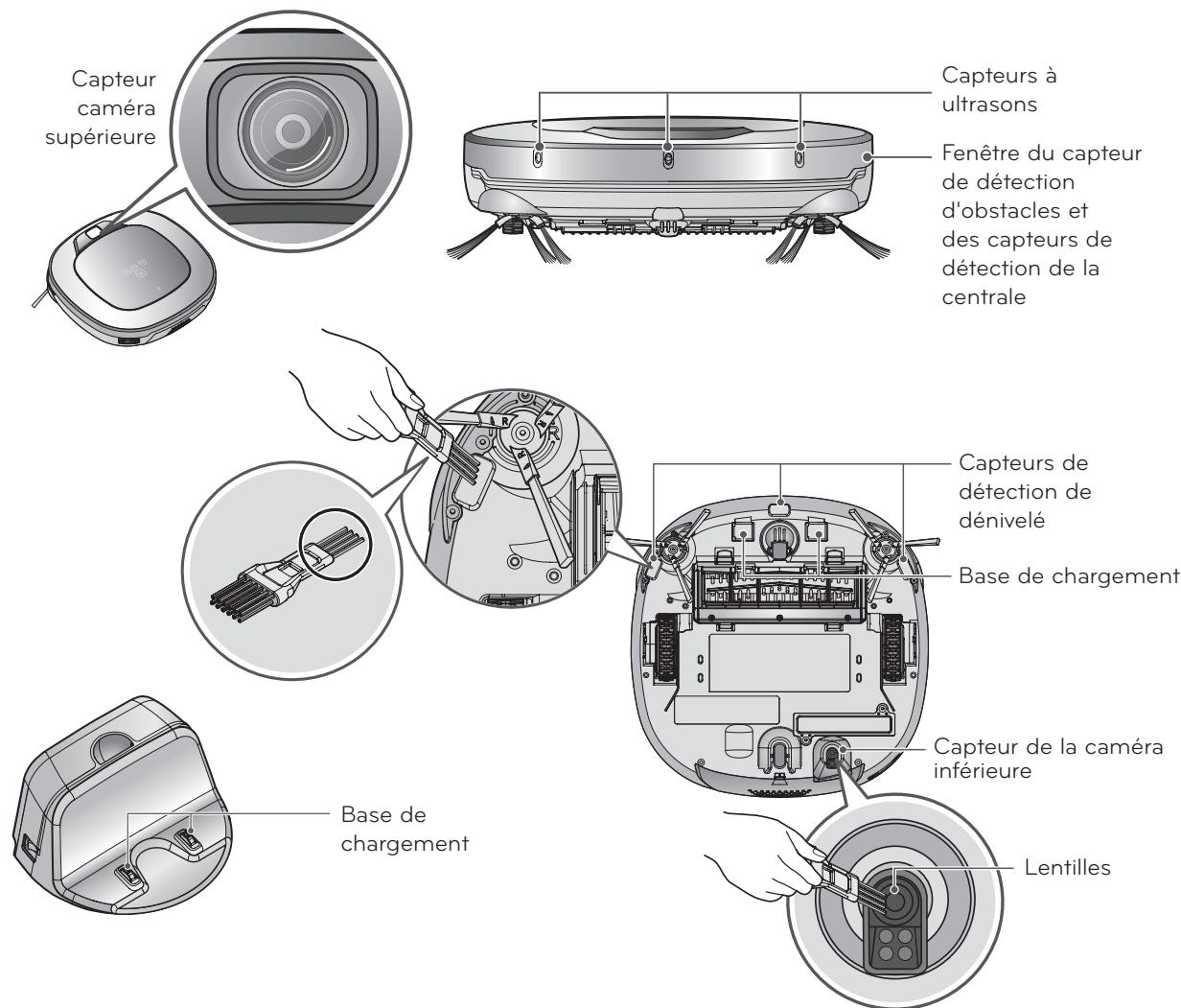 LG HOM-BOT3.0 VR1227R - Manipulation des capteurs / de la BORNE de chargement - 2
