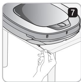 LG HOM-BOT3.0 VR1227R - Gestion de la rosse latérale - 7