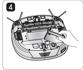 LG HOM-BOT3.0 VR1227R - Montage/démontage de la batterie - 5