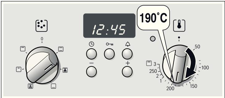 BOSCH HBN231E2 - Fūtési modok és hòmér séklet - 2
