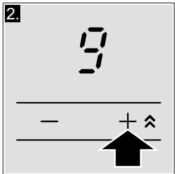 BOSCH PIL615T14E - Selecteer de kookstand. - 2