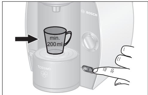 BOSCH TAS4000 TASSIMO - Första användningen av TASSIMO-enheten - 1