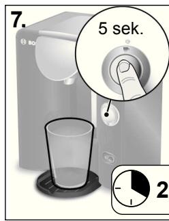 BOSCH TASSIMO TAS5545 - Köra avkalkningsprogrammet - 5