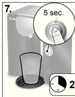 BOSCH TASSIMO TAS5545 - Effectuer le programme de détartrage - 5