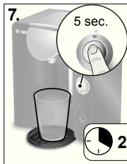 BOSCH TASSIMO TAS5545 - Esecuzione del programma di decalcificazione - 5