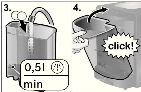 BOSCH TASSIMO TAS5546 - Esecuzione del programma di decalcificazione - 1