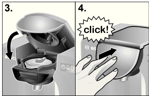 BOSCH TASSIMO TAS5546 - Första användningen av TASSIMO-enheten - 4
