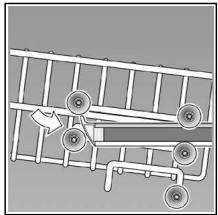BOSCH SPS50E12EU - Panier à vaisselle supérieur avec des paires de roulettes en haut et en bas - 2