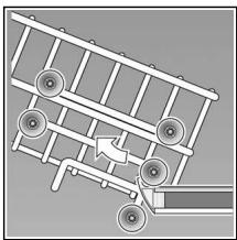 BOSCH SPS50E12EU - Panier à vaisselle supérieur avec des paires de roulettes en haut et en bas - 1