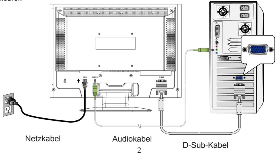 YURAKU YUR.VISION YV17WB2 - Windows-Benutzer: Einstellen des Timing-Modus (Auflösung und Bildwiederholfrequency) - 1